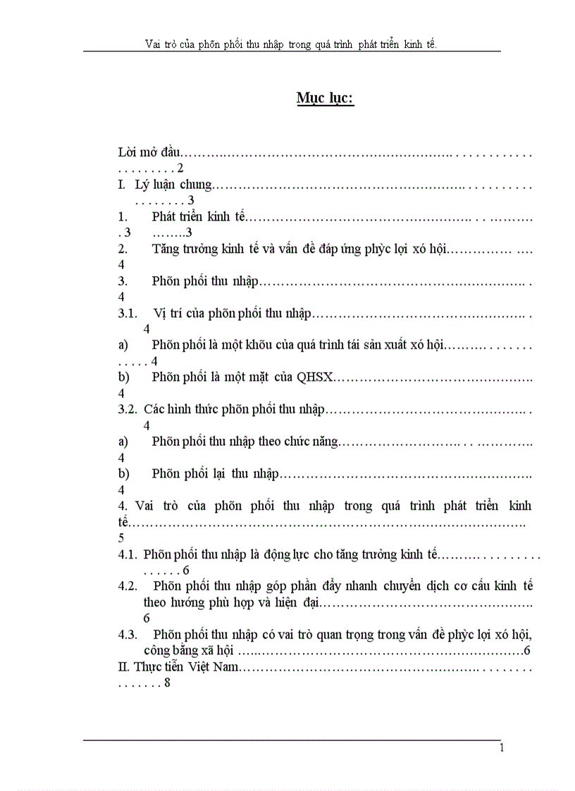 image for page Vai trò của phân phối thu nhập trong quá trình phát triển kinh tế.