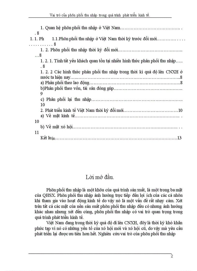 image for page Vai trò của phân phối thu nhập trong quá trình phát triển kinh tế.