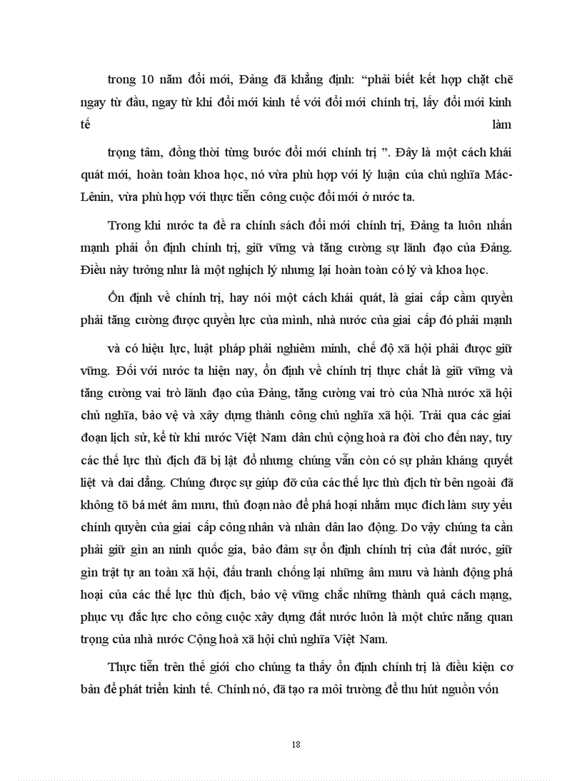 image for page Mối quan hệ giữa kinh tế và chính trị-trong công cuộc đổi mới ở việt nam