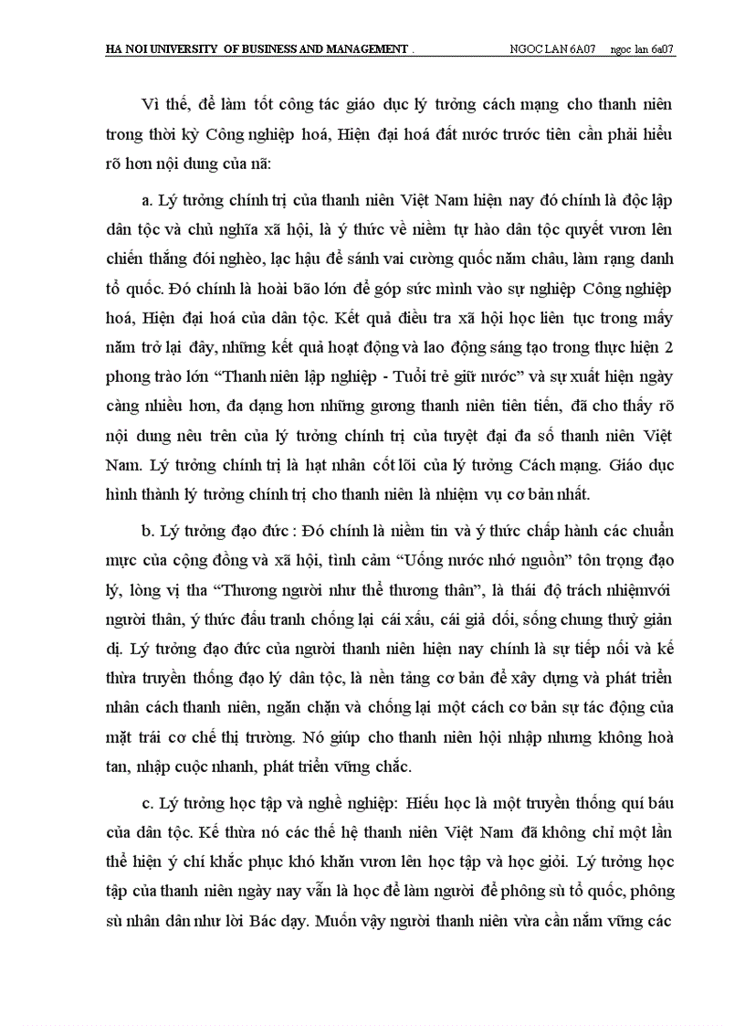 image for page Công tác giáo dục lý tưởng cách mạng cho thanh niên