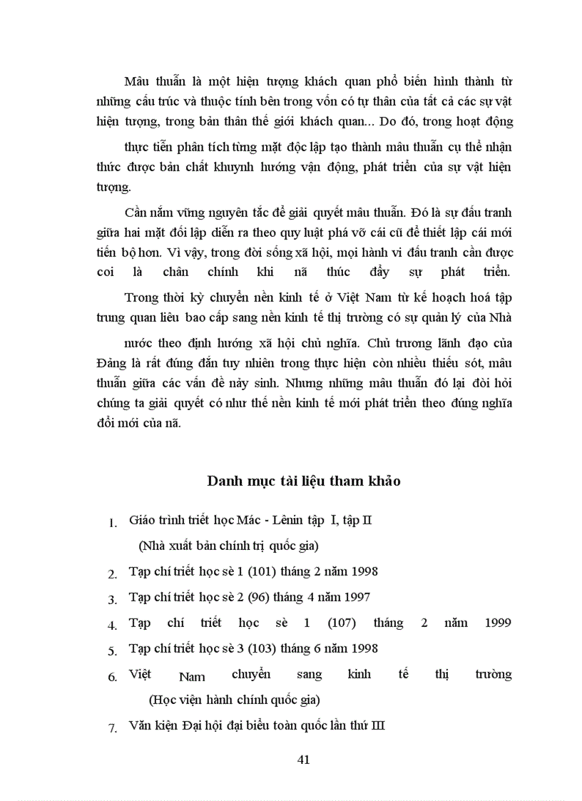 image for page Phép mâu thuẫn biện chứng và vận dụng phân tích những mâu thuẫn trong nền kinh tế thị trường định hướng xã hội chủ nghĩa ở Việt Nam.