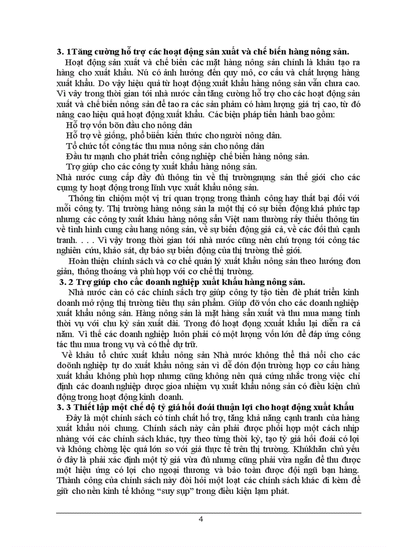 Tình hình xuất khẩu và một số biện pháp nhằm nâng cao hiệu quả xuất khẩu hàng nông sản ở Việt nam.