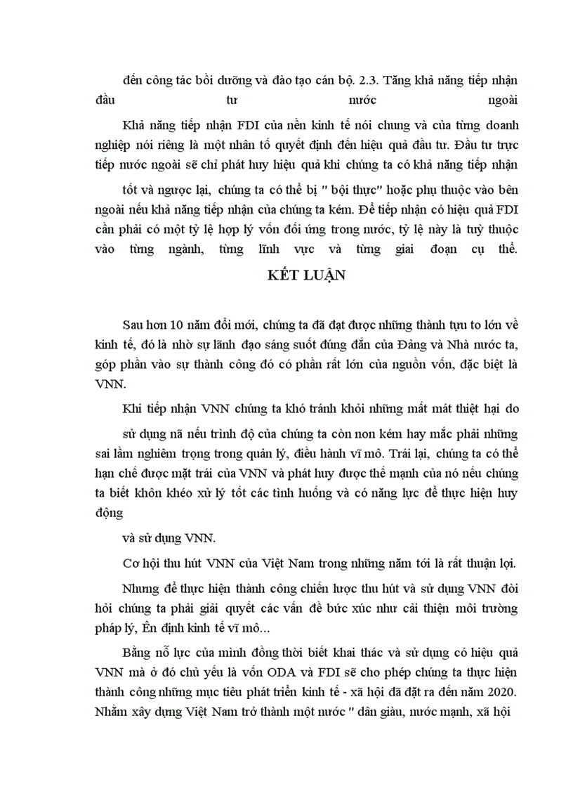 image for page Huy động và sử dụng có hiệu quả vốn nước ngoài cho quá trình CNH - HĐH ở Việt Nam