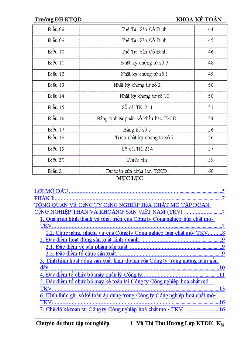 Tổ chức hạch toán TSCĐ tại công ty công nghiệp hóa chất mỏ- Tập đoàn công nghiệp than và khoáng sản Việt Nam(TKV)