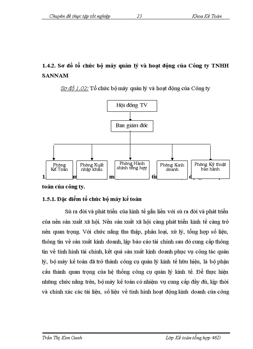 image for page Hoàn thiện kế toán tiêu thụ hàng hoá và xác định kết quả tiêu thụ tại công ty TNHH SANNAM