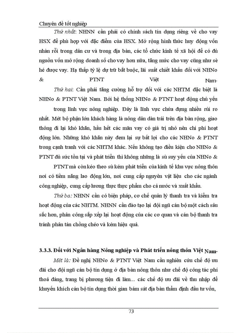 image for page Một số giải pháp mở rộng cho vay HSX tại NHNo&PTNT chi nhánh Đồng Đăng tỉnh Lạng sơn