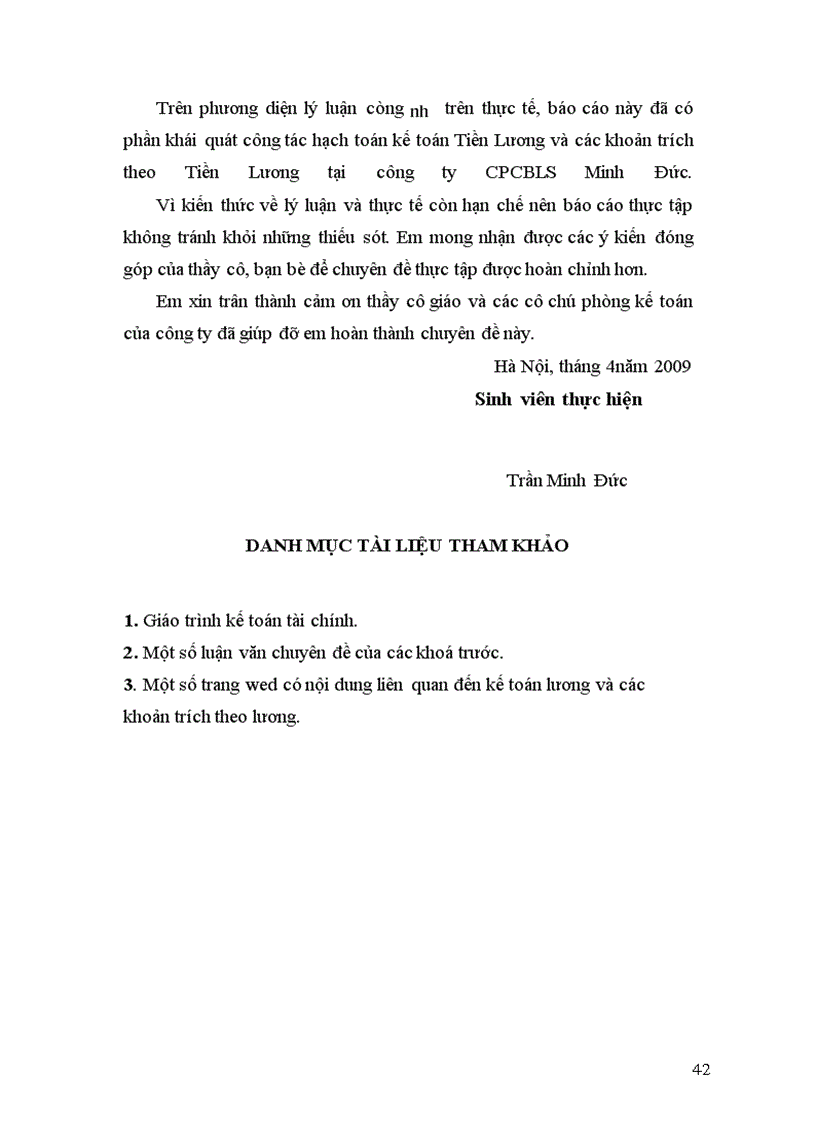 image for page Hoàn thiện kê toán tiền lương và các khoản trích theo lương tại Công ty cổ phần chế biến lâm sản Minh Đức