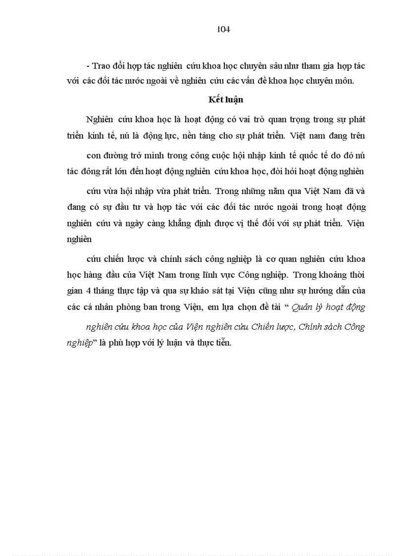 image for page Quản lý hoạt động nghiên cứu khoa học của Viện nghiên cứu chiến lược, chính sách công nghiệp