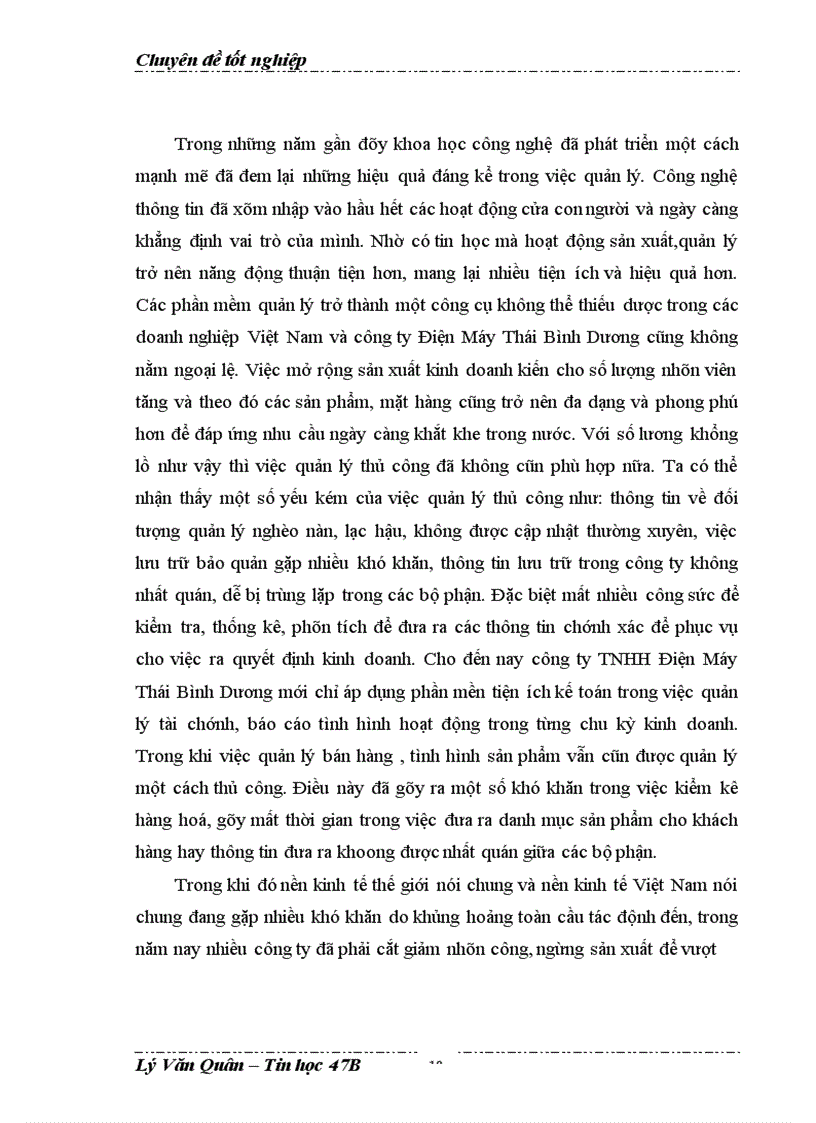 image for page Xây dựng phần mềm quản lý bán hàng tại công ty TNHH Điện Máy Thái Bình Dương