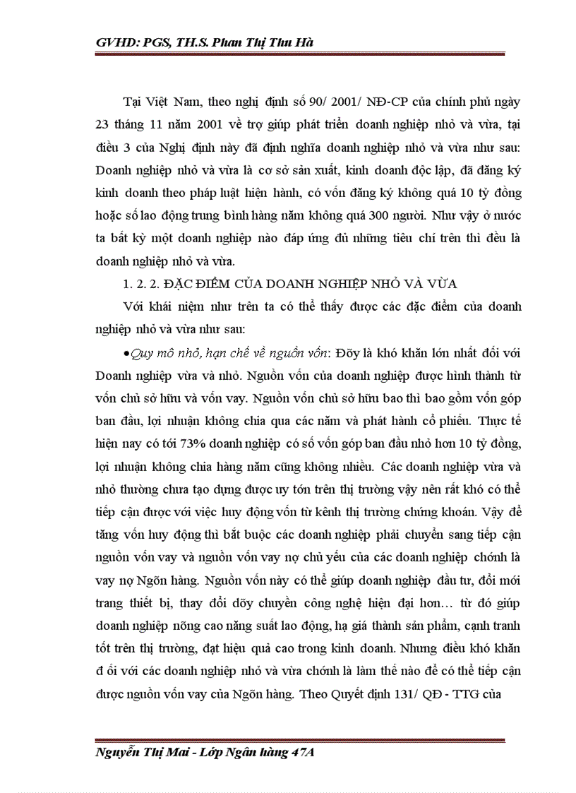 image for page Các giải pháp nhằm mở rộng cho vay đối với doanh nghiệp nhỏ và vừa tại Sở giao dịch Ngân hàng thương mại cổ phần Ngoại thương Việt Nam