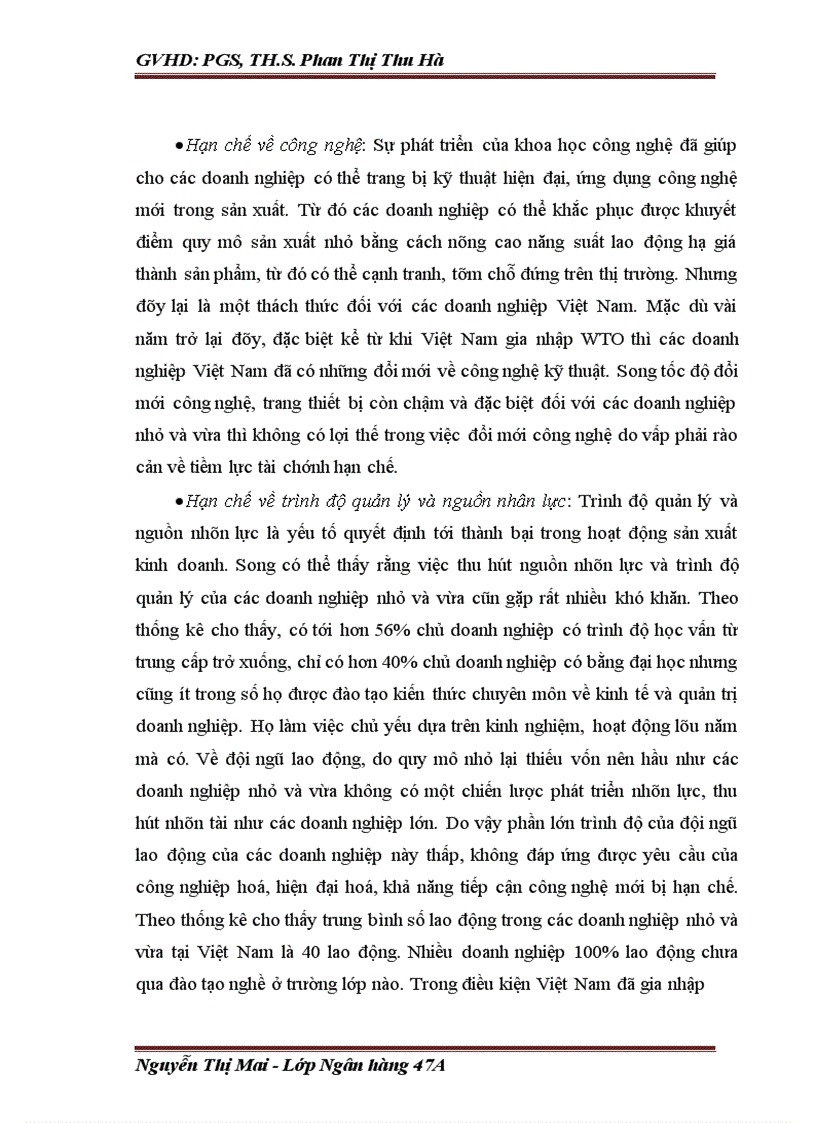 image for page Các giải pháp nhằm mở rộng cho vay đối với doanh nghiệp nhỏ và vừa tại Sở giao dịch Ngân hàng thương mại cổ phần Ngoại thương Việt Nam