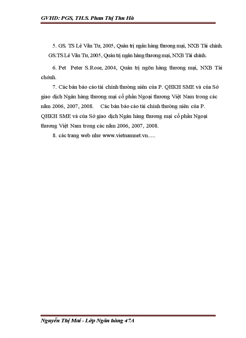 image for page Các giải pháp nhằm mở rộng cho vay đối với doanh nghiệp nhỏ và vừa tại Sở giao dịch Ngân hàng thương mại cổ phần Ngoại thương Việt Nam