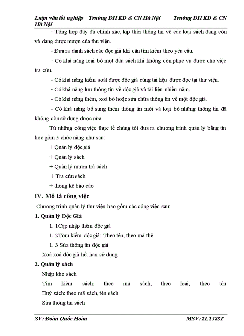 image for page Tầm quan trọng của việc phân tích và thiết kế hệ thống để từ đó phát triển và xây dựng phần mềm quản lý thư viện