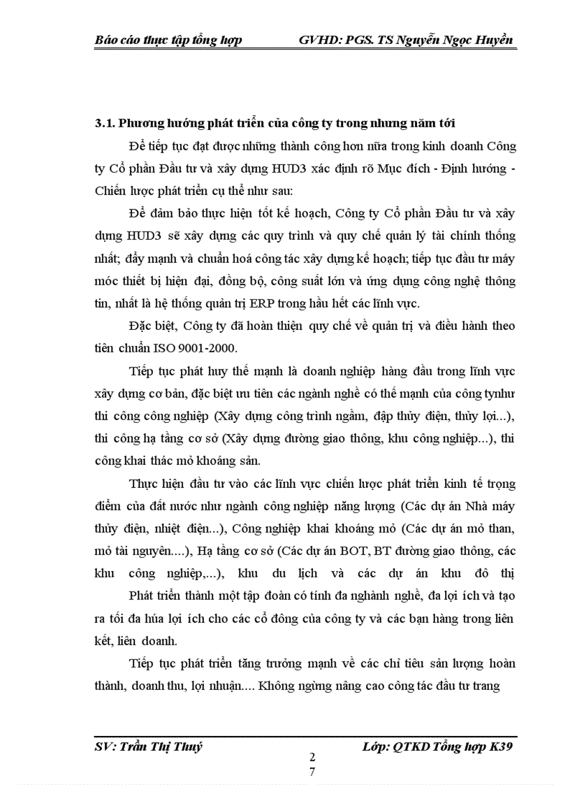 image for page Báo cáo thực tập tổng hợp tại Công ty cổ phần Đầu tư & Xây dựng HUD3