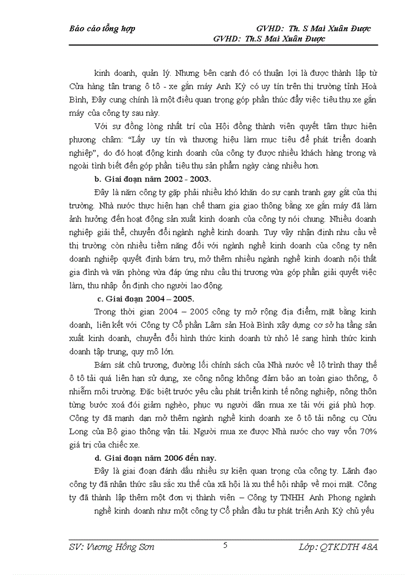 image for page Báo cáo thực tập tổng hợp tại công ty cổ phần đầu tư phát triển Anh Kỳ.
