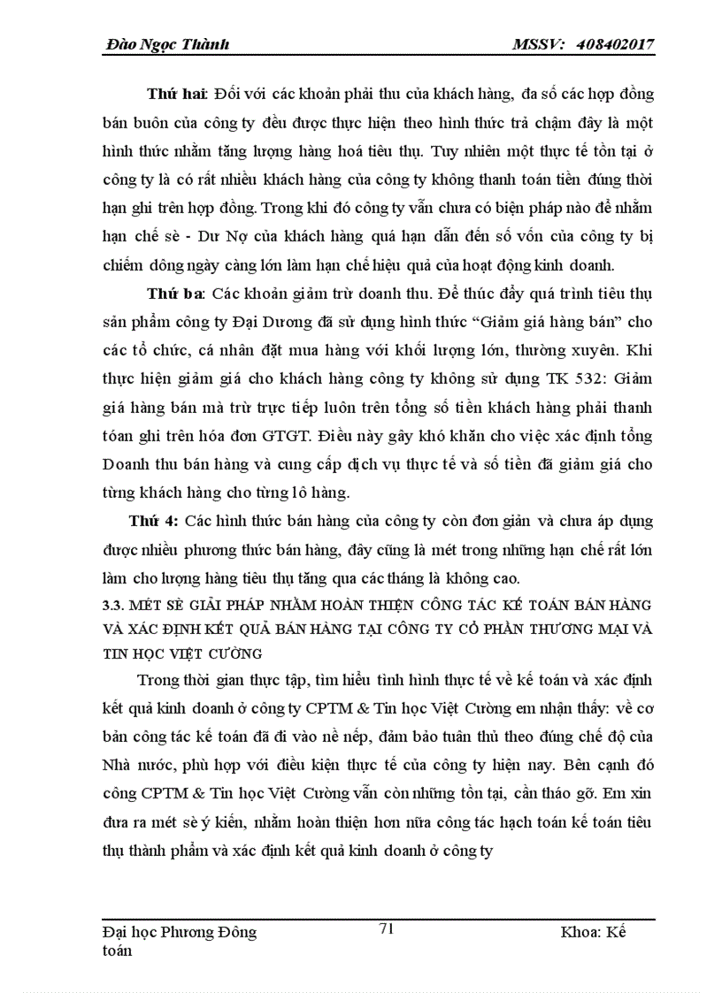 image for page Hoàn thiện công tác kế toán bán hàng và xác định kết quả kinh doanh tại công ty cổ phần thương mại và tin học Việt Cường