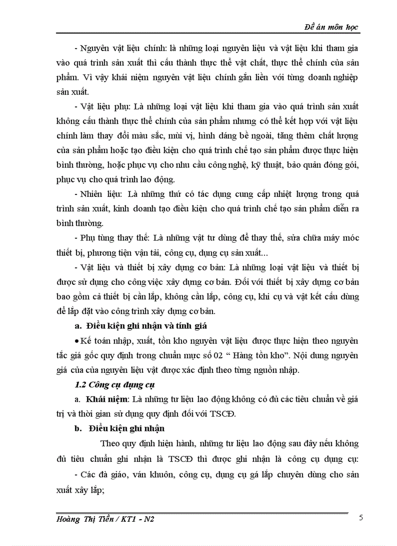 image for page Hạch toán nguyên vật liệu, công cụ dụng cụ trong doanh nghiệp sản xuất