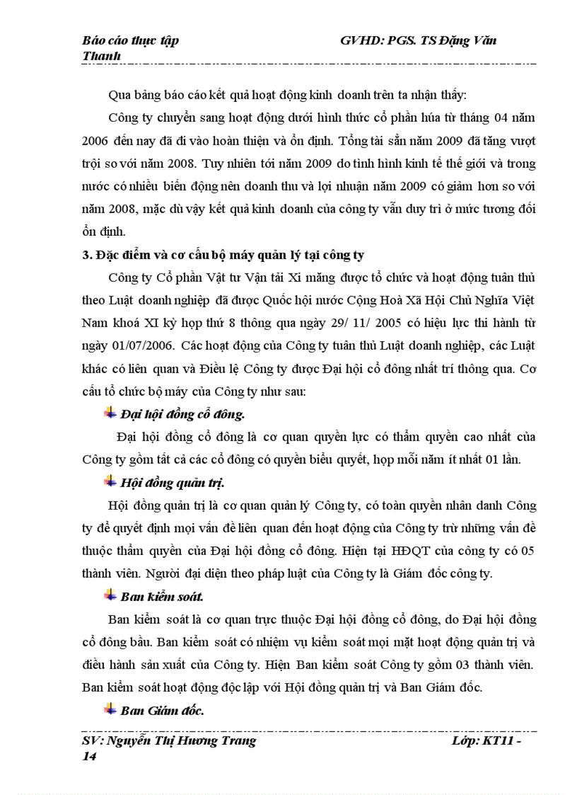 image for page Báo cáo thực tập Công ty Cổ phần Vật tư Vận tải Xi măng