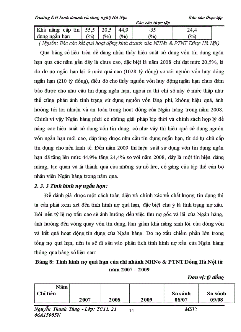 image for page Báo cáo thực tập tại chi nhánh Ngân hàng Nông nghiệp và Phát triển nông thôn Đông Hà Nội