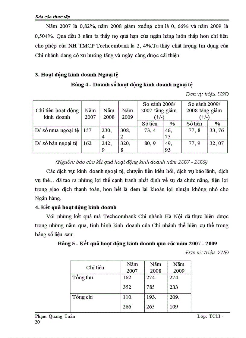 image for page Báo cáo thực tập tại Ngân hàng TMCP Kỹ thương Việt Nam Chi nhánh Hà Nội