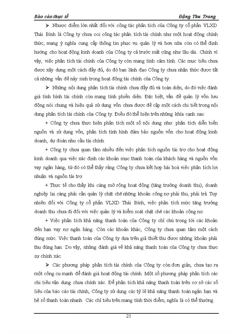 image for page Báo cáo thực tập tại Công ty cổ phần Vật liệu xây dựng (VLXD) Thái Bình