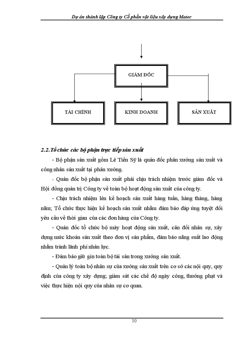 image for page Dự án thành lập công ty Cổ phần vật liệu xây dựng Matec