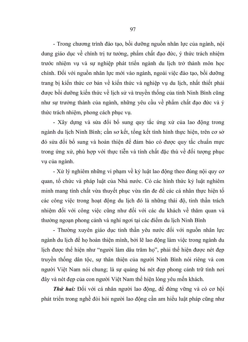 image for page Nâng cao chất lượng nguồn nhân lực ngành du lịch tỉnh Ninh Bình