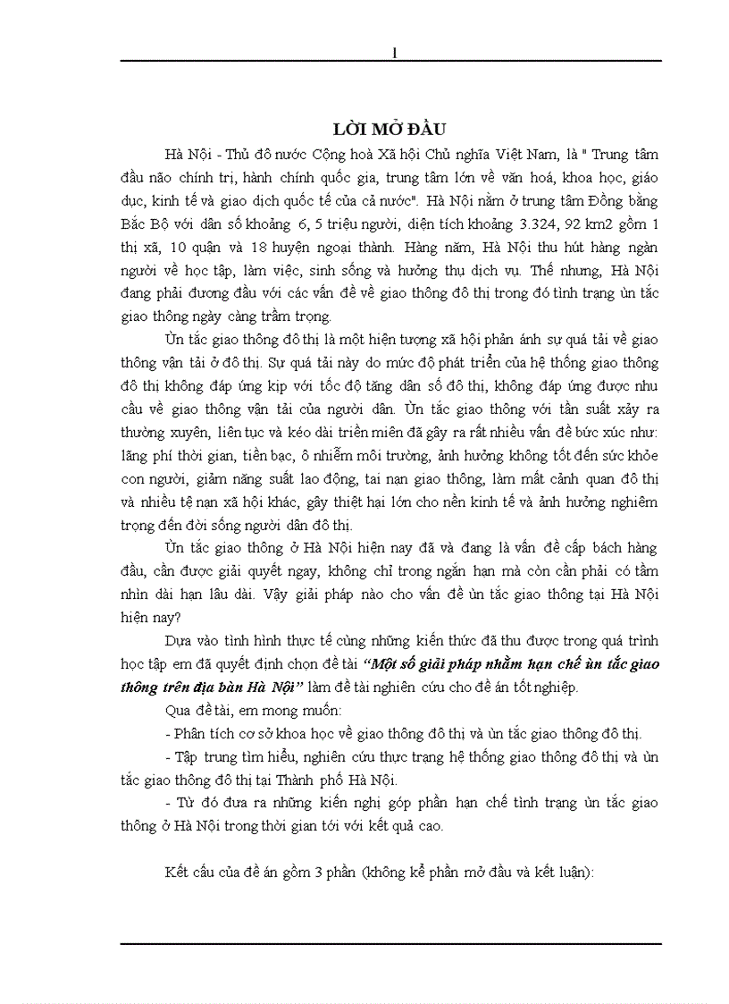 image for page Một số giải pháp nhằm hạn chế ùn tắc giao thông trên địa bàn Hà Nội