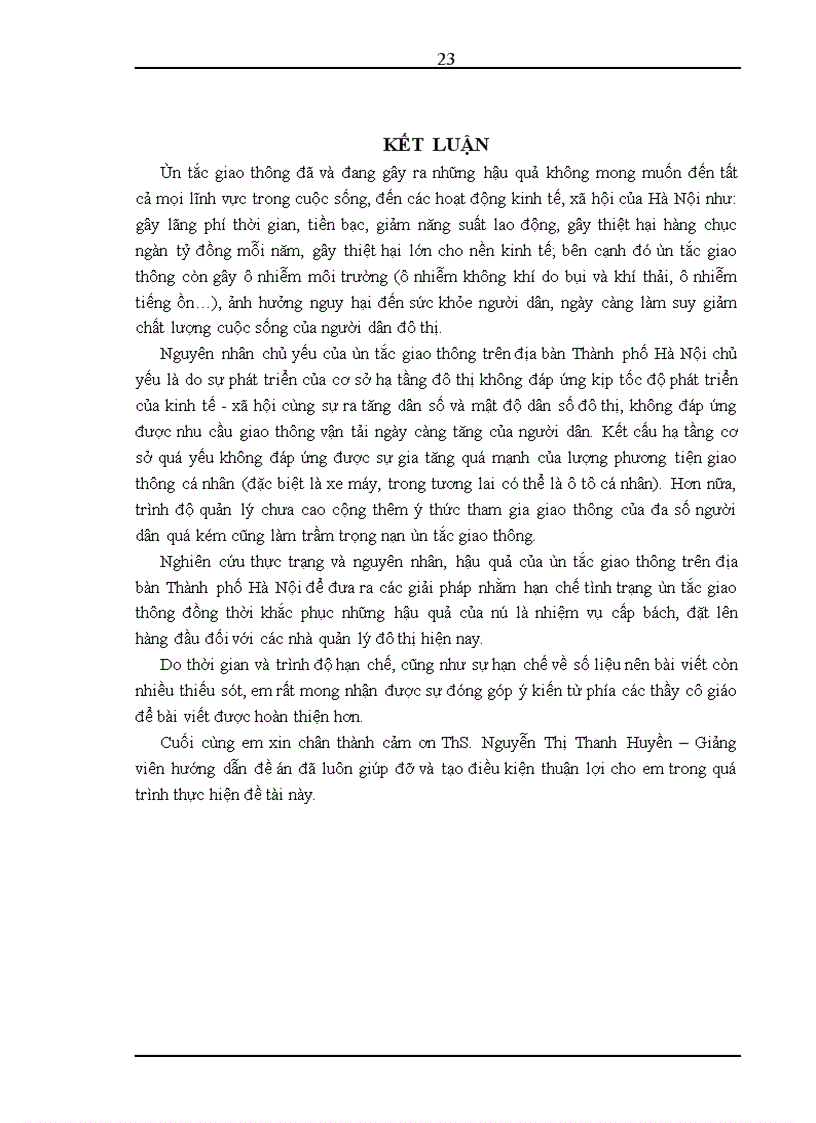 image for page Một số giải pháp nhằm hạn chế ùn tắc giao thông trên địa bàn Hà Nội