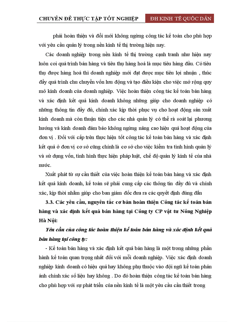 image for page Hoàn thiện công tác kế toán bán hàng và xác định kết quả bán hàng tại công ty Cổ phần Vật tư nông nghiệp Hà Nội