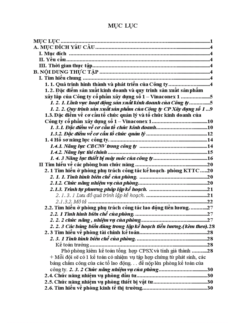 image for page Báo cáo thực tập tại Công ty cổ phần xây dựng số 1 (Vinaconex-1)