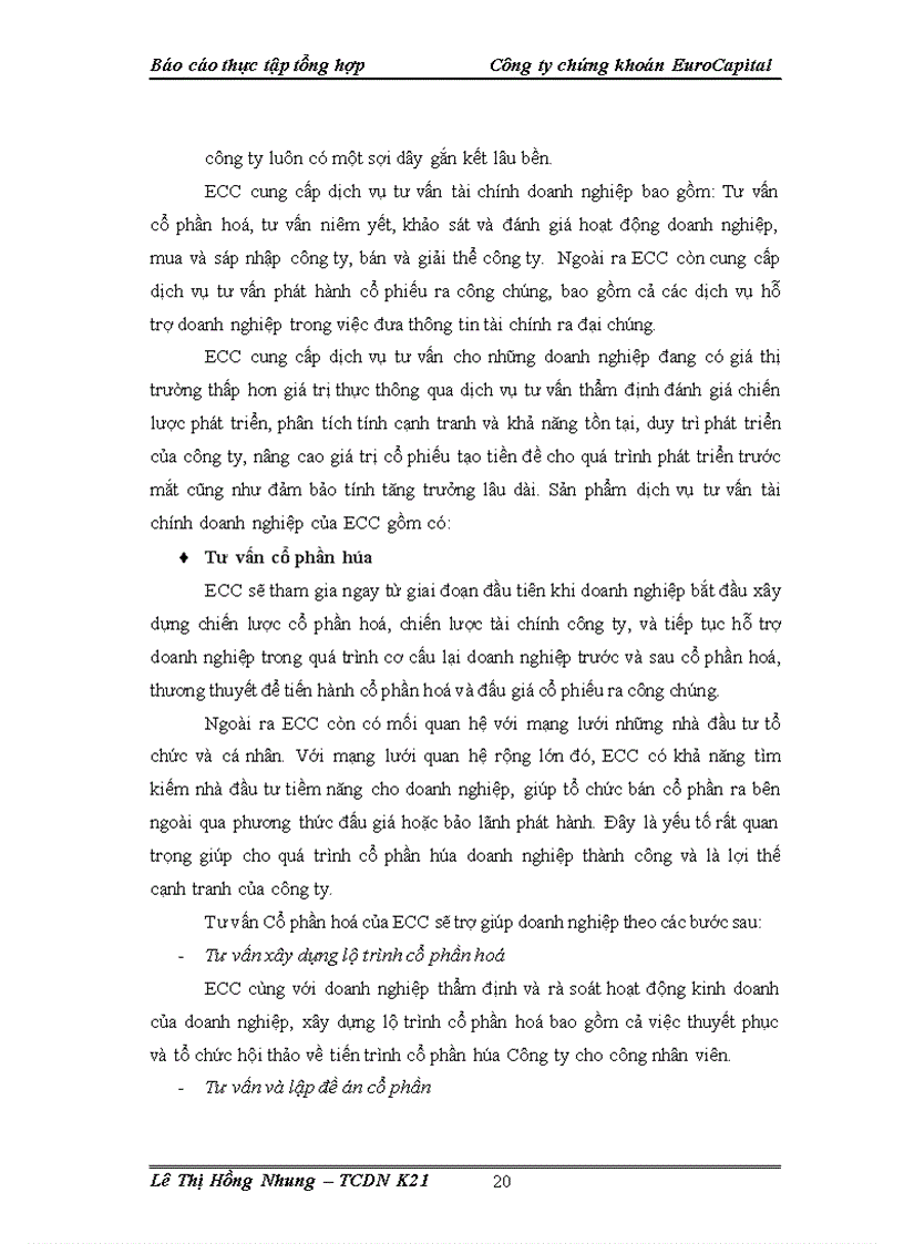 image for page Báo cáo thực tập tổng hợp tại Công ty chứng khoán EuroCapital