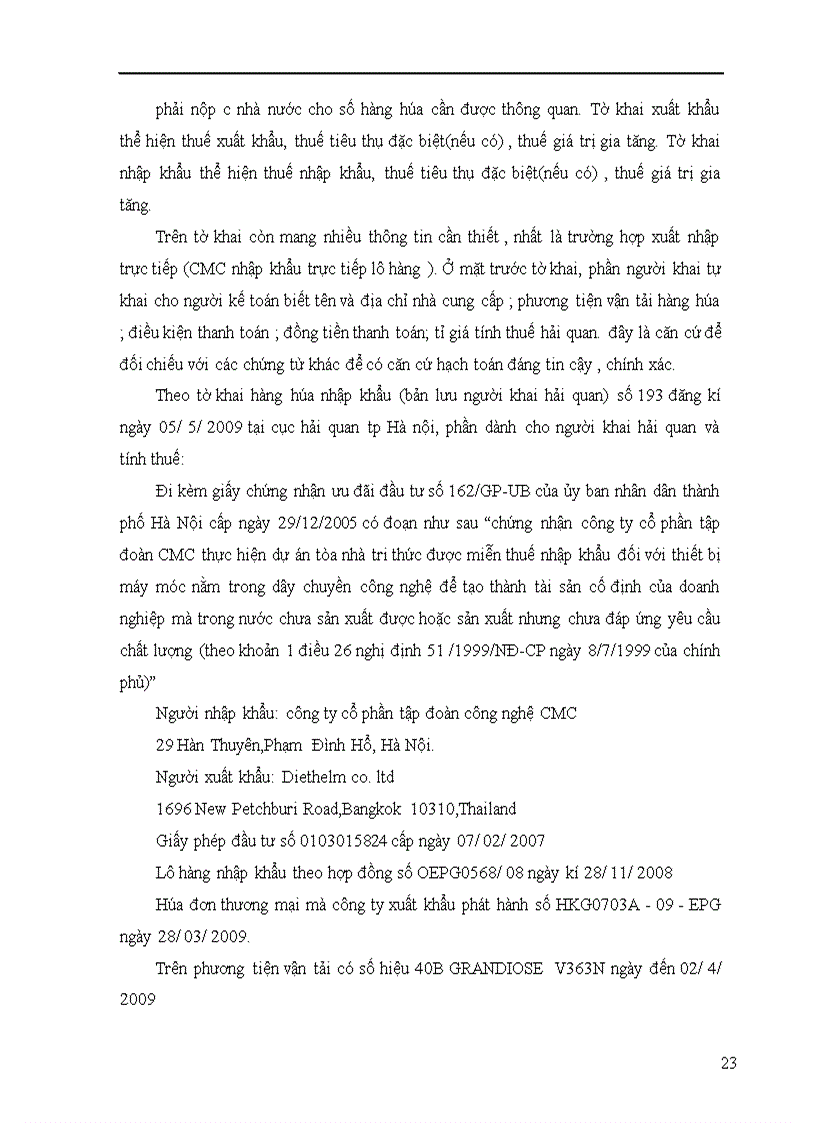 image for page Báo cáo chuyên đề thực tập tốt nghiệp ghi nhận những phản ánh về thực trạng công tác kế toán xuất nhập khẩu tại công ty cổ phần tập đoàn công nghệ CMC