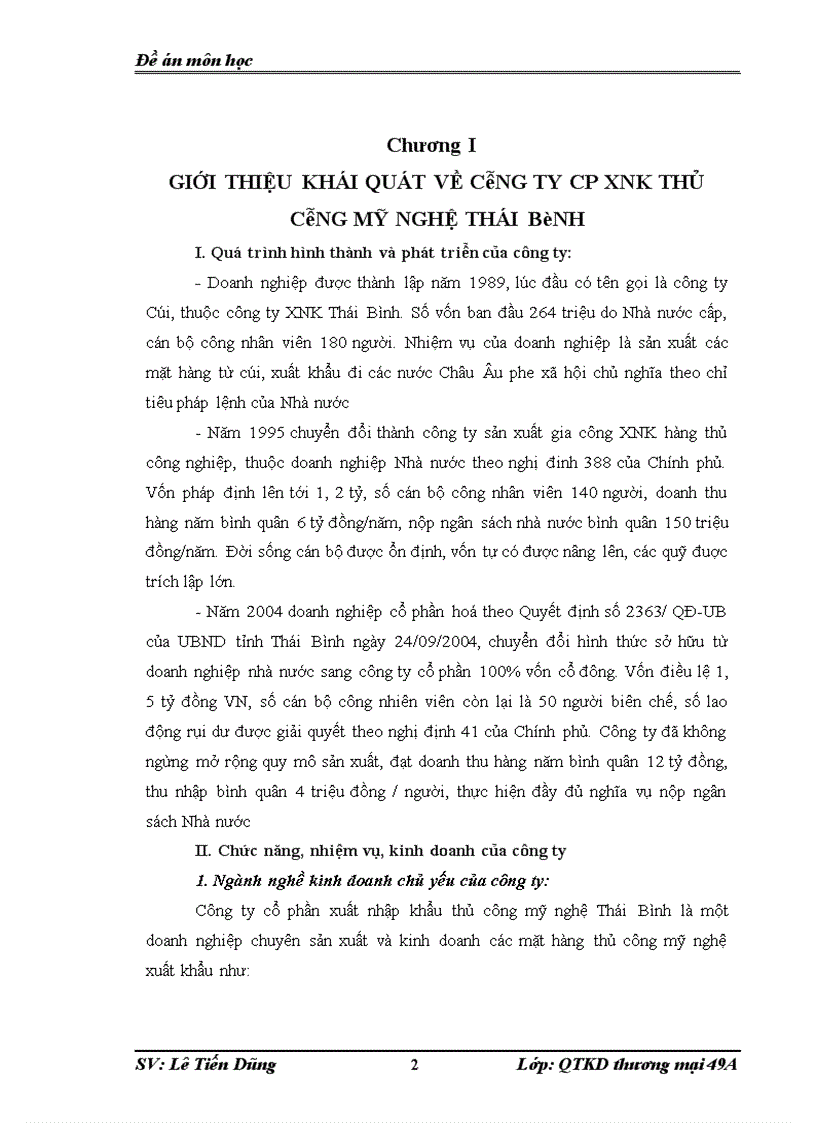 image for page Công tác tiêu thụ sản phẩm và thực hiện doanh thu bán hàng của công ty Cp XNK thủ công mỹ nghệ Thái Bình trong mấy năm gần đây