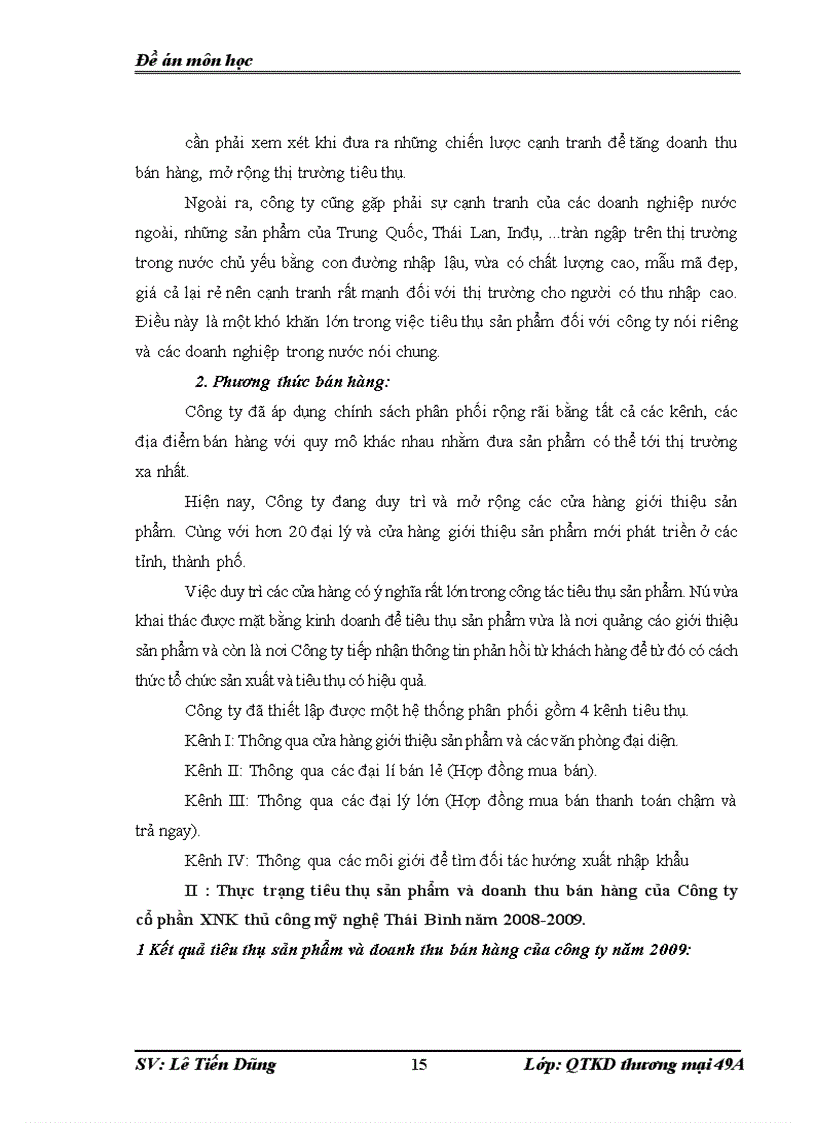 image for page Công tác tiêu thụ sản phẩm và thực hiện doanh thu bán hàng của công ty Cp XNK thủ công mỹ nghệ Thái Bình trong mấy năm gần đây