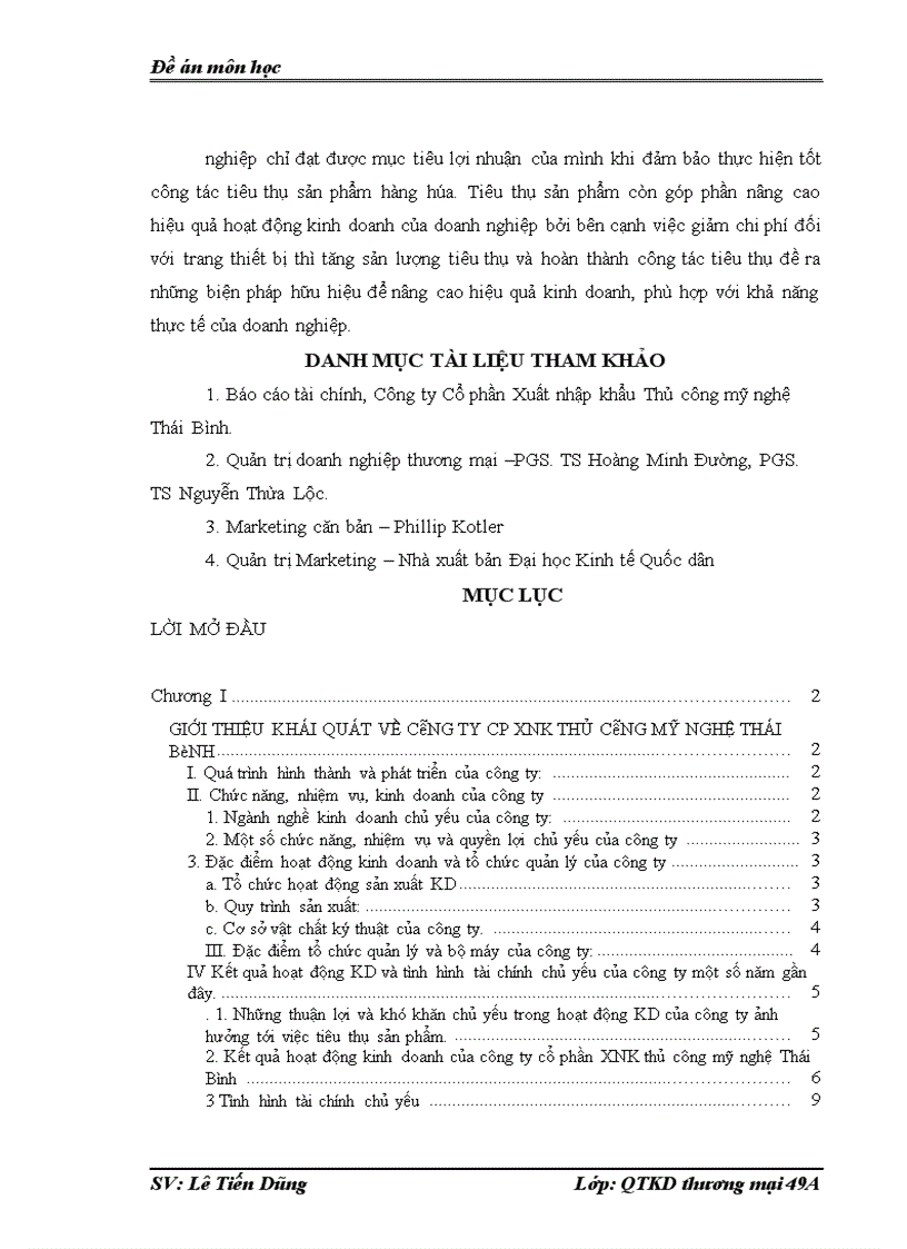 image for page Công tác tiêu thụ sản phẩm và thực hiện doanh thu bán hàng của công ty Cp XNK thủ công mỹ nghệ Thái Bình trong mấy năm gần đây