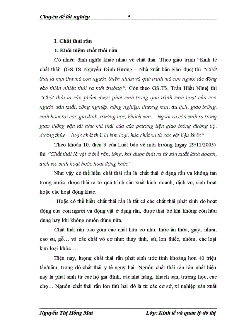 image for page Đánh giá công tác quản lý chất thải rắn quận Hà Đông – TP. Hà Nội