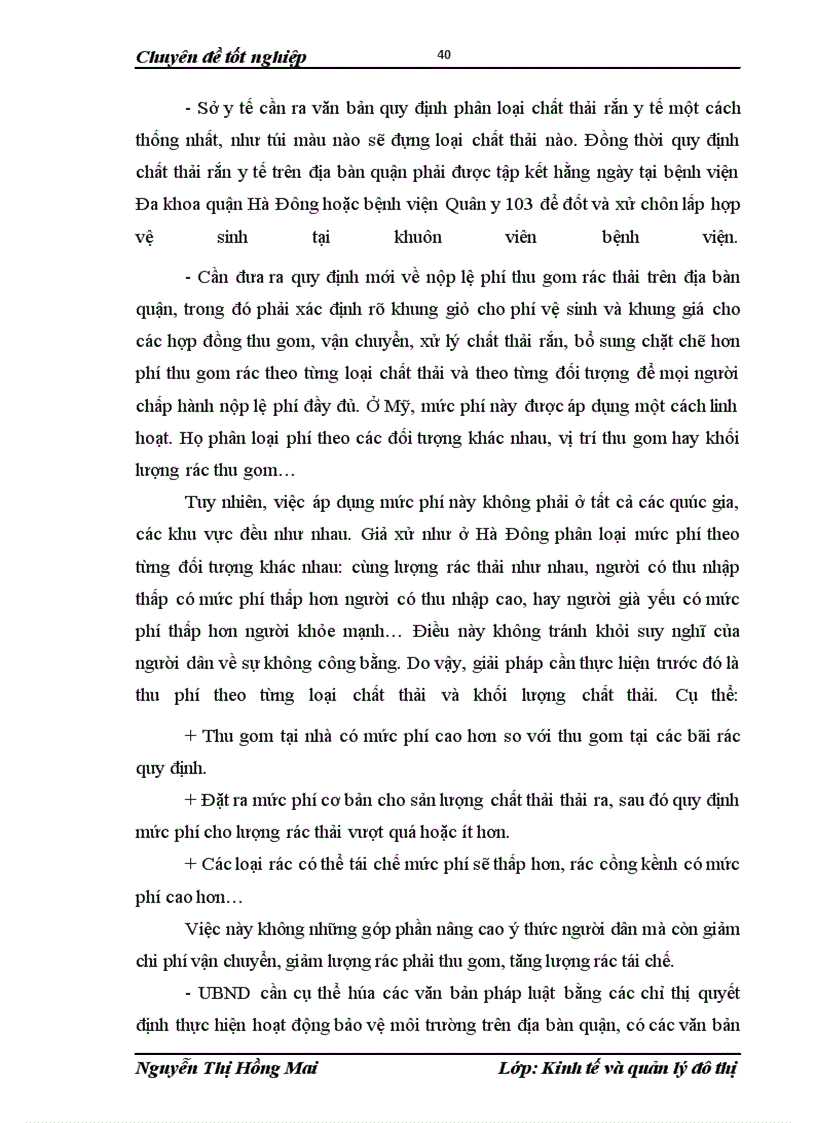 image for page Đánh giá công tác quản lý chất thải rắn quận Hà Đông – TP. Hà Nội