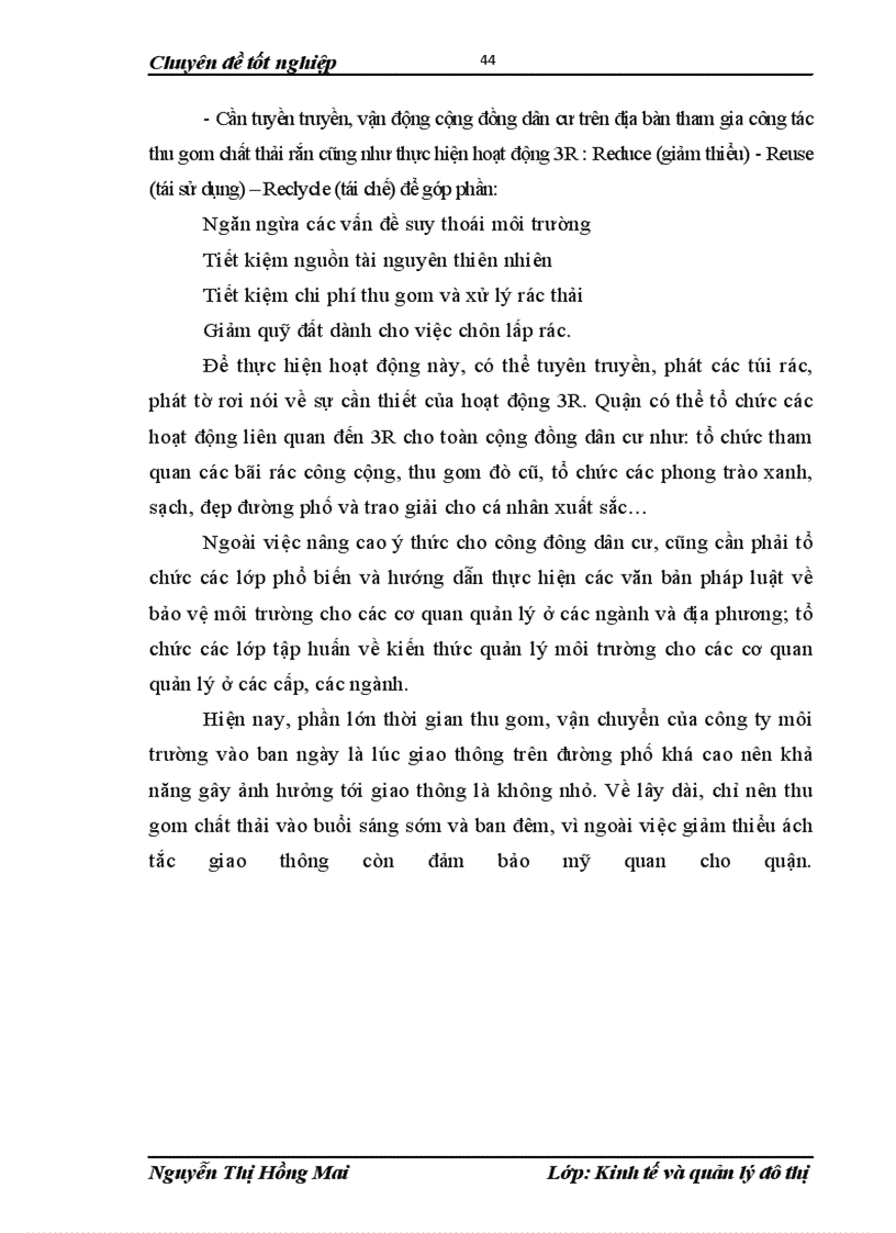 image for page Đánh giá công tác quản lý chất thải rắn quận Hà Đông – TP. Hà Nội