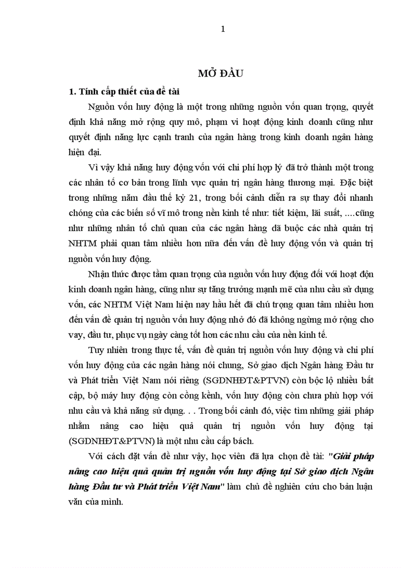 image for page Giải pháp nâng cao hiệu quả quản trị nguồn vốn huy động tại Sở giao dịch Ngân hàng Đầu tư và Phát triển Việt Nam