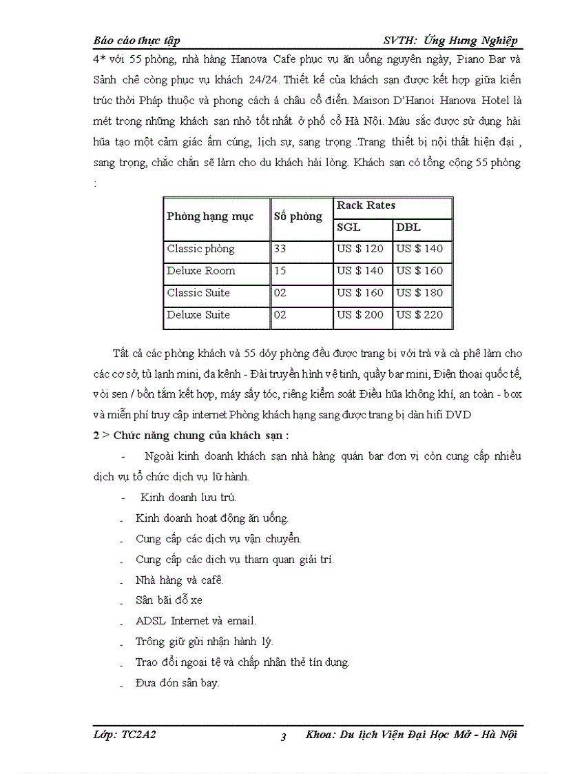 image for page Báo cáo thực tập tại khách sạn Maison D’Hanoi Hanova