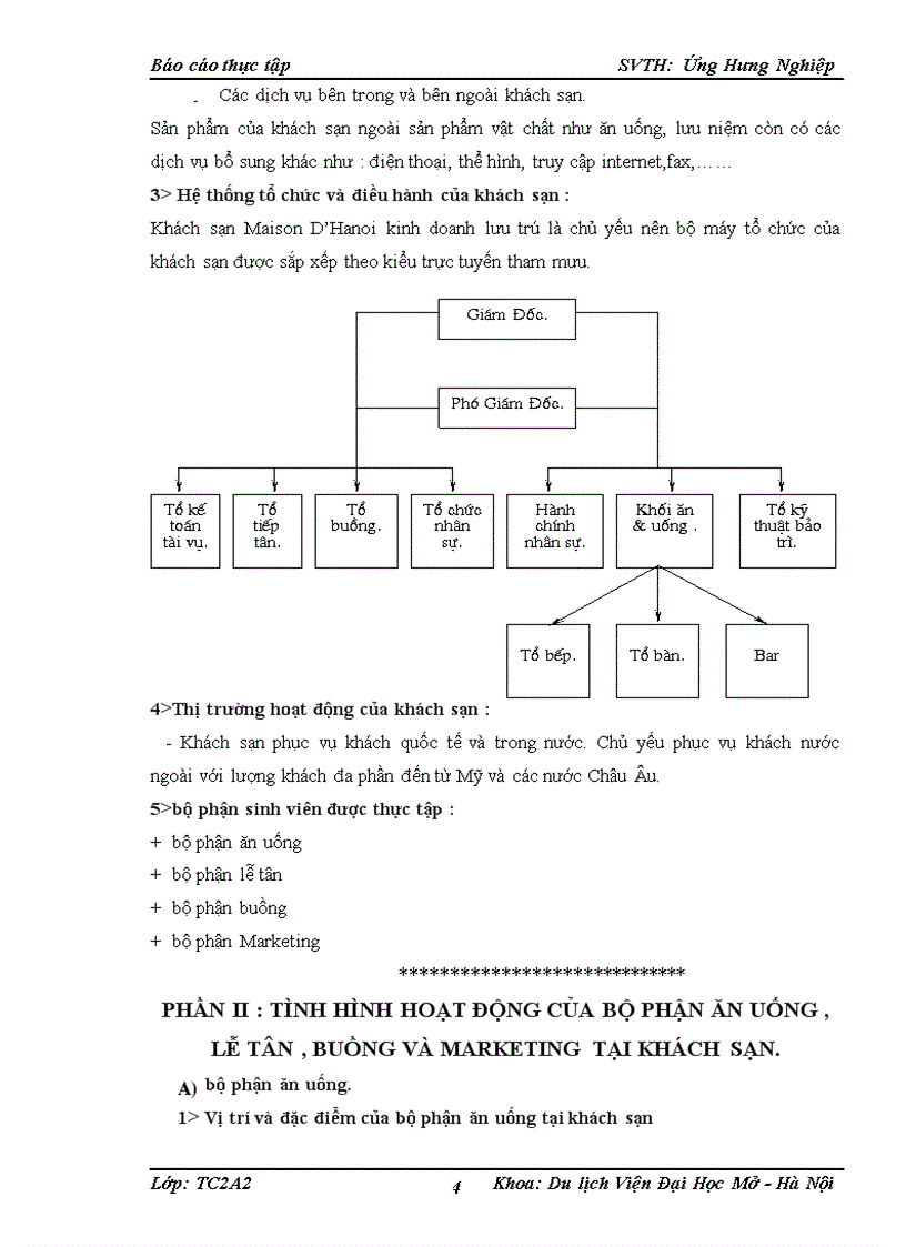 image for page Báo cáo thực tập tại khách sạn Maison D’Hanoi Hanova