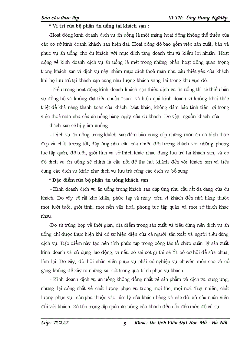 image for page Báo cáo thực tập tại khách sạn Maison D’Hanoi Hanova