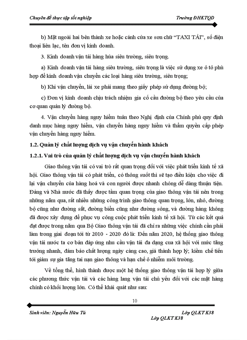 image for page Nâng cao công tác quản lý chất lượng và dịch vụ vận chuyển hành khách của công ty cổ phần Hoàng Hà tại Thành phố Thái Bình
