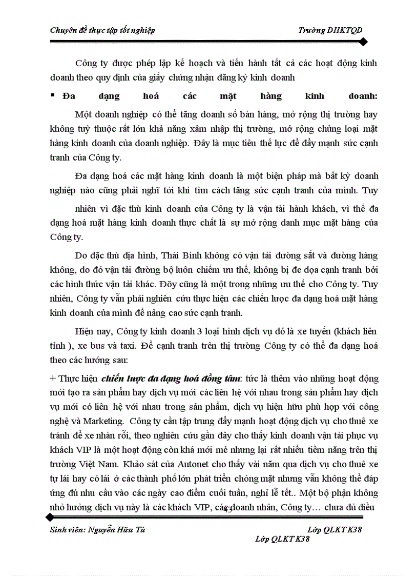 image for page Nâng cao công tác quản lý chất lượng và dịch vụ vận chuyển hành khách của công ty cổ phần Hoàng Hà tại Thành phố Thái Bình