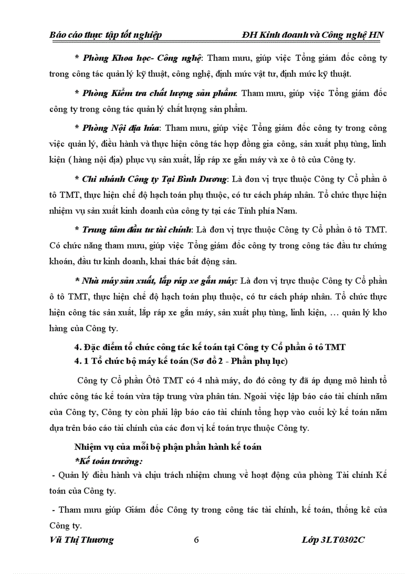 image for page Báo cáo thực tập tại công ty cổ phần ô tô TMT