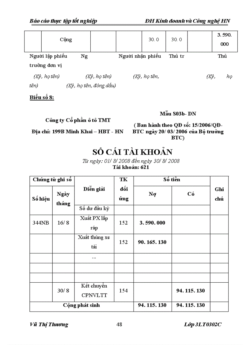 image for page Báo cáo thực tập tại công ty cổ phần ô tô TMT