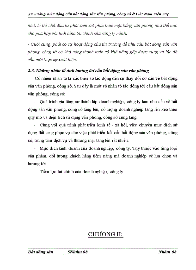 image for page Xu hướng biến động cầu bất động sản văn phòng, công sở ở Việt Nam hiện nay