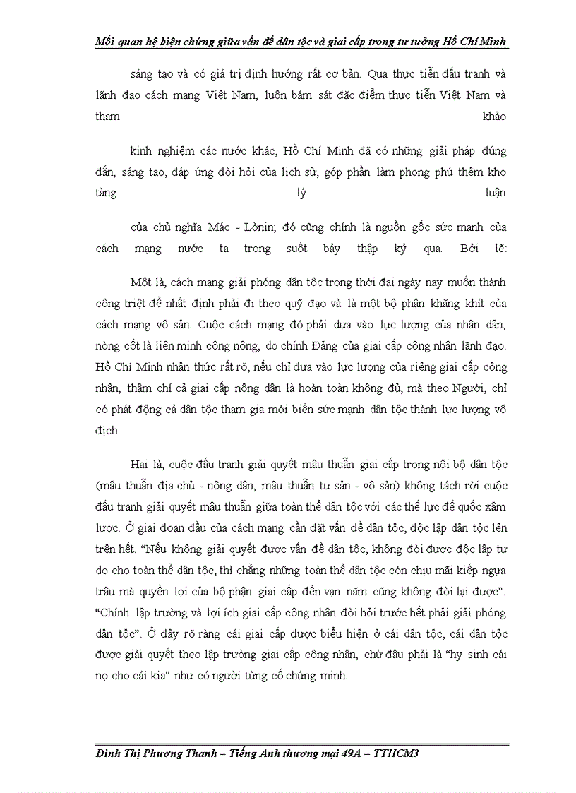 image for page Mối quan hệ biện chứng giữa vấn đề dân tộc và giai cấp trong tư tưởng Hồ Chí Minh