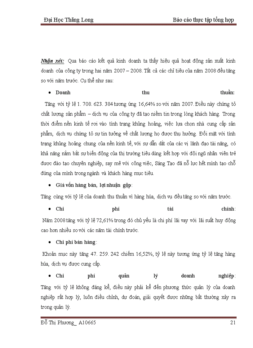 image for page Báo cáo thực tập tại công ty cổ phần Quảng Cáo – Nội thất Sáng Tạo
